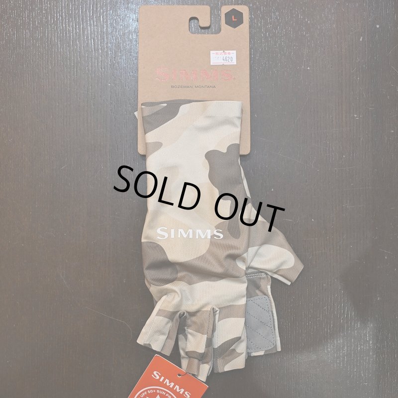 画像1: 【SIMMS】Solarflex Sun Glove - WOODLAND CAMO SANDBAR #US-L(SALE) (1)