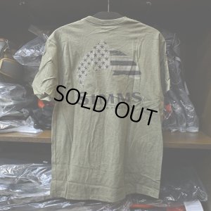 画像2: 【SIMMS】WOODEN FLAG TROUT T-SHIRT - MILITARY HEATHER(SALE)
