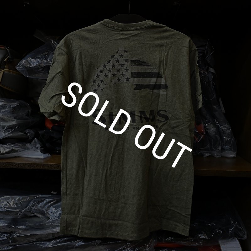 画像2: 【SIMMS】WOODEN FLAG TROUT T-SHIRT - MILITARY HEATHER(SALE) (2)
