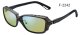 【Zeque】SHADE F-2242 SMOKE/ MATTE BLACK (EASE GREEN/ BLUE MIRROR)