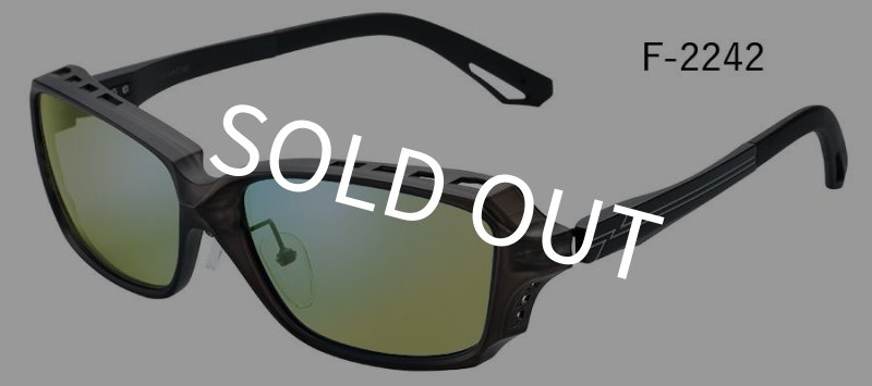 画像1: 【Zeque】SHADE F-2242 SMOKE/ MATTE BLACK (EASE GREEN/ BLUE MIRROR) (1)