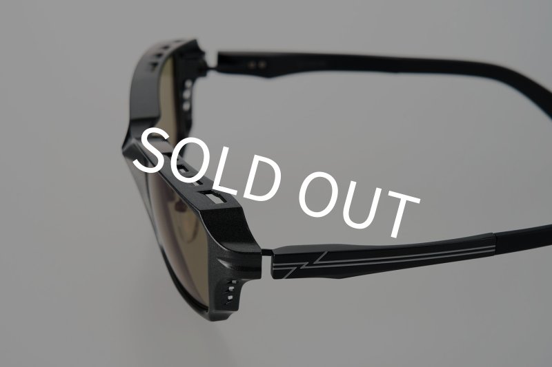 画像2: 【Zeque】SHADE F-2242 SMOKE/ MATTE BLACK (EASE GREEN/ BLUE MIRROR) (2)