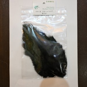 画像1: 【CANAL】コックフェザント ランプパッチ ブラック