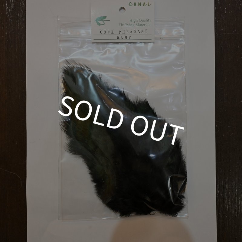 画像1: 【CANAL】コックフェザント ランプパッチ ブラック (1)