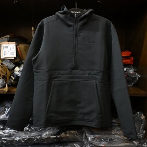 画像1: 【SIMMS】Strata 330 Half-Zip Midlayer Hoody - BLACK