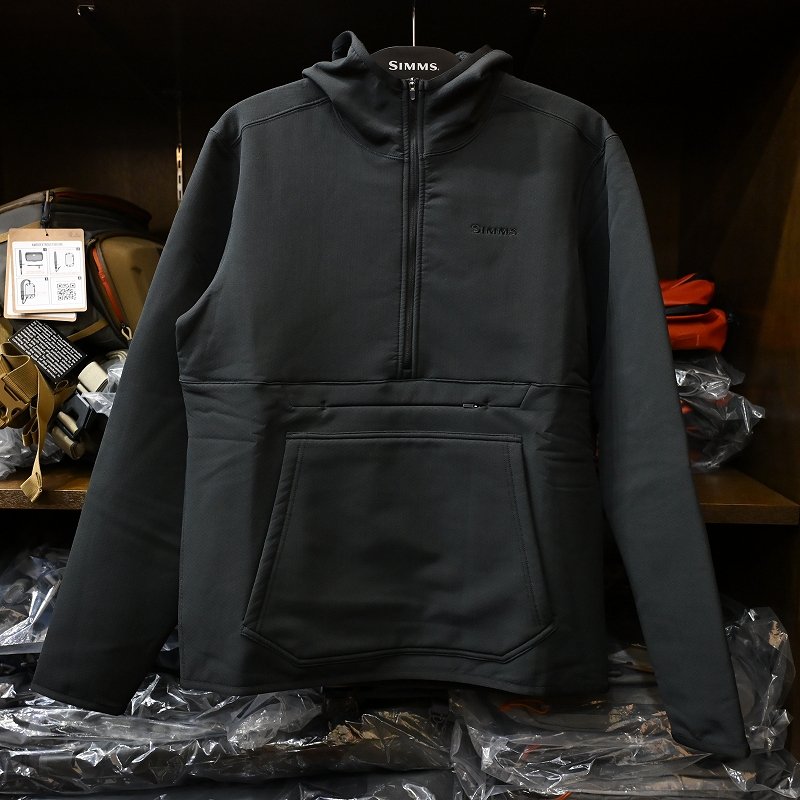画像1: 【SIMMS】Strata 330 Half-Zip Midlayer Hoody - BLACK (1)