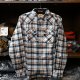 【SIMMS】Santee Flannel shirt - STEEL BLUE SHADOW BOX PLAID(SALE)