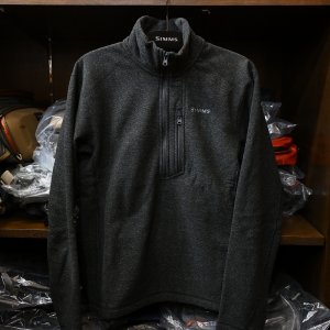 画像1: 【SIMMS】Rivershed half Zip - Black Heather(SALE)