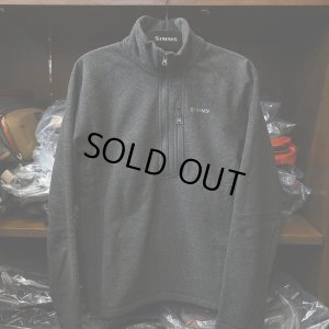 画像1: 【SIMMS】Rivershed half Zip - Black Heather(SALE)
