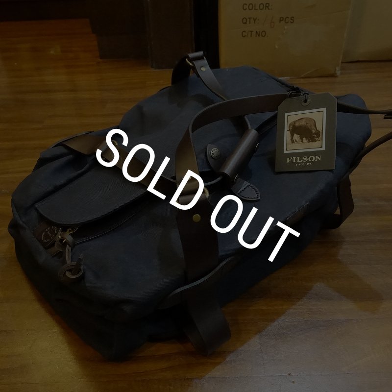 画像1: 【FILSON】MEDIUM RUGGED TWILL DUFFLE BAG - NAVY (1)