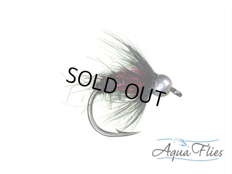 画像1: 【AquaFlies】TDF Bead Head Black Bug(完成品フライ) (1)