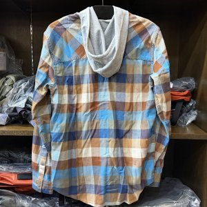 画像2: 【SIMMS】SANTEE FLANNEL HOODY - MIDNIGHT/HICKORY BUFFALO CHECK(SALE)