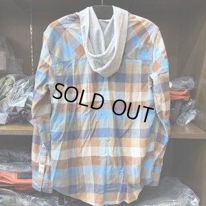 画像2: 【SIMMS】SANTEE FLANNEL HOODY - MIDNIGHT/HICKORY BUFFALO CHECK(SALE)