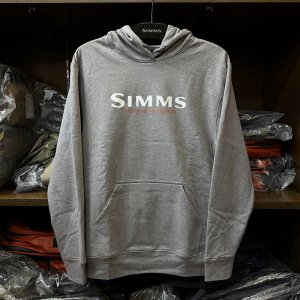 画像1: 【SIMMS】UNISEX SIMMS LOGO HOODY - GREY HEATHER