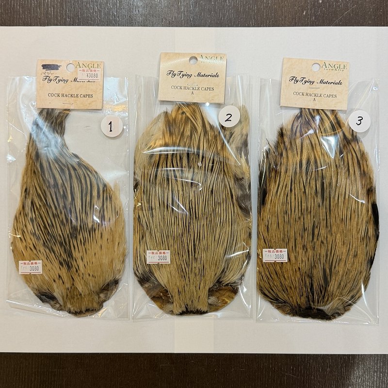 画像1: 【ANGLE】インドコックハックルケープ（バジャー） (1)