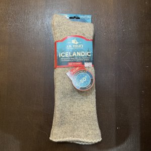 画像1: 【J.B. Field's】Men's Icelandic "50 Below Ice" Wool Thermal Sock
