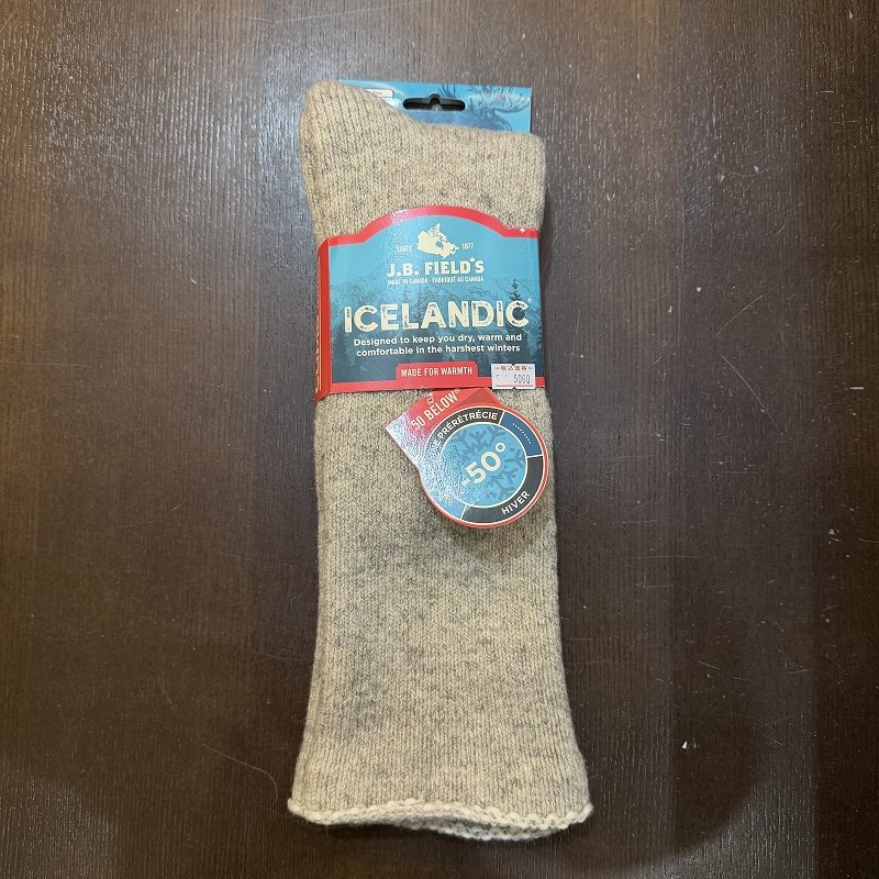 画像1: 【J.B. Field's】Men's Icelandic "50 Below Ice" Wool Thermal Sock (1)