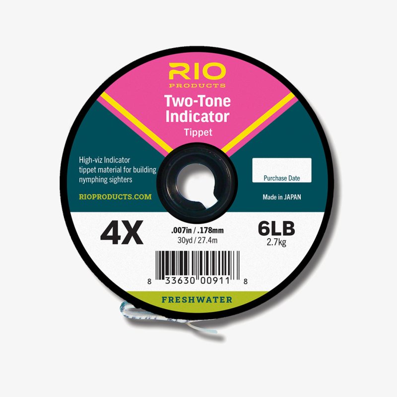 画像1: 【Rio】2-Tone Indicator Tippet Yellow/Pink 30yd (1)