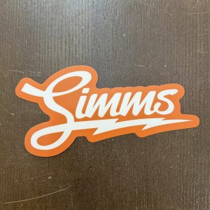 画像1: 【SIMMS】LIGHTNING STICKER ORANGE