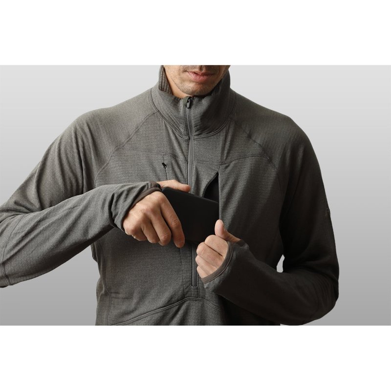 画像5: Afterglow POWERGRID HALF ZIP SHIRTS / パワーグリッドハーフジップシャツ (5)