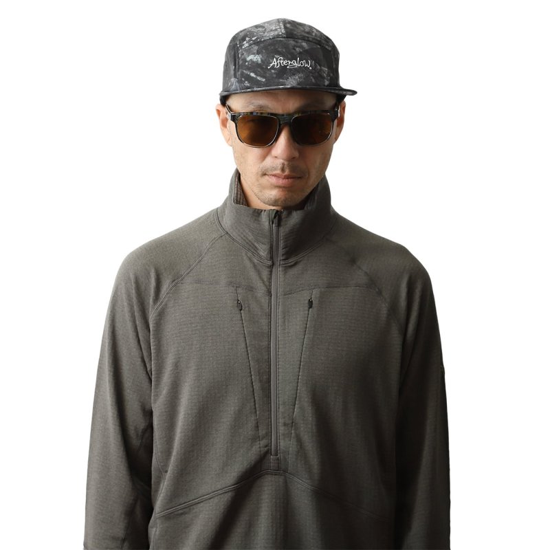 画像2: Afterglow POWERGRID HALF ZIP SHIRTS / パワーグリッドハーフジップシャツ (2)