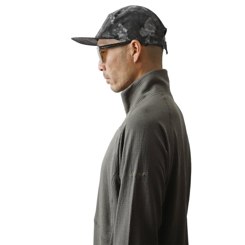 画像3: Afterglow POWERGRID HALF ZIP SHIRTS / パワーグリッドハーフジップシャツ (3)