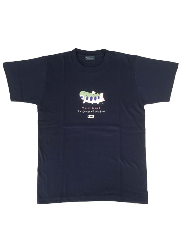 画像1: 村上康成BREEZING Tシャツ ヤマメ 紺 (1)
