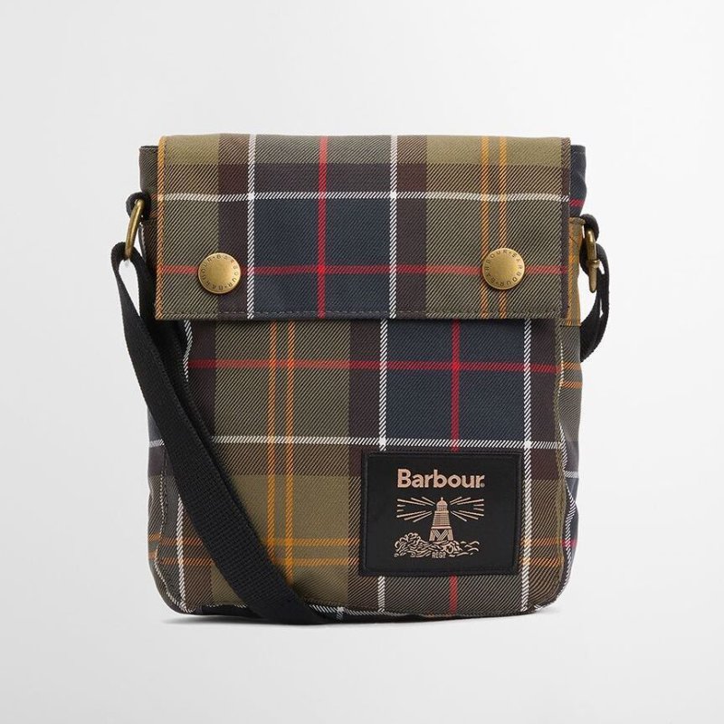 画像1: Barbour Torridon タータン クロスボディバッグ (1)