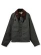 画像1: Barbour スペイ ワックス ショート ジャケット - GREEN (1)