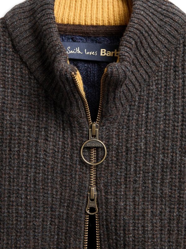 画像3: Barbour x Paul Smith GAMEFAIR / ゲームフェア ジップアップ ニットカーディガン (3)
