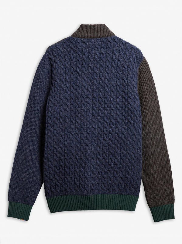画像2: Barbour x Paul Smith GAMEFAIR / ゲームフェア ジップアップ ニットカーディガン (2)