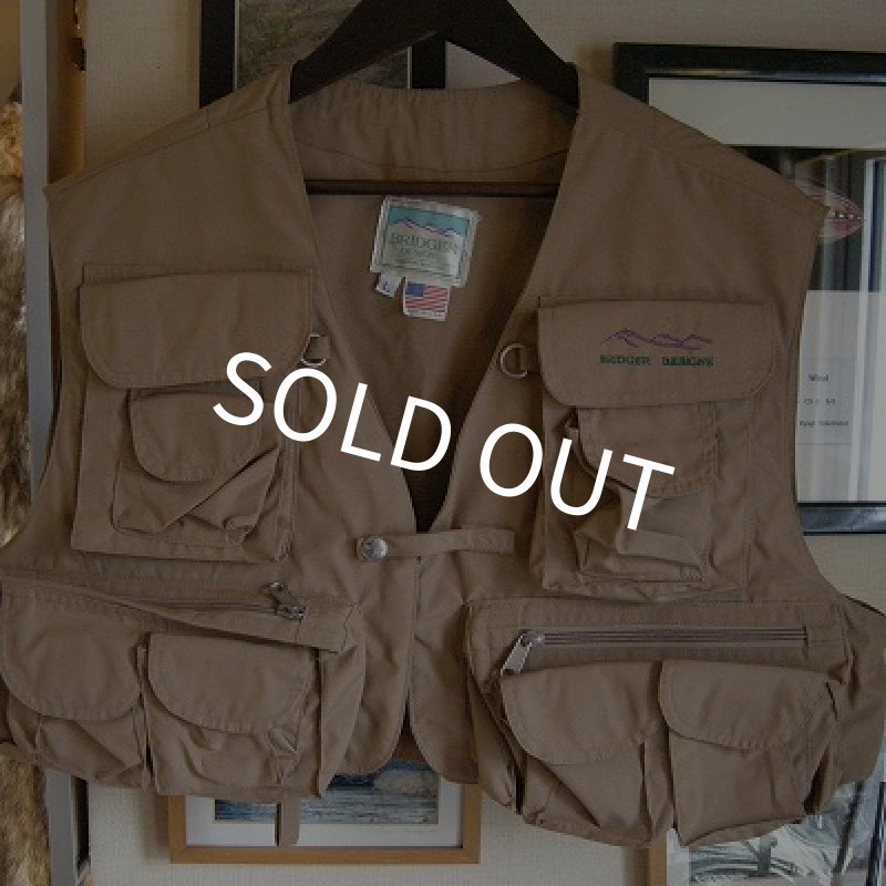 画像1: 【BRIDGER DESIGNS】FISHING VEST(L)デッドストック (1)