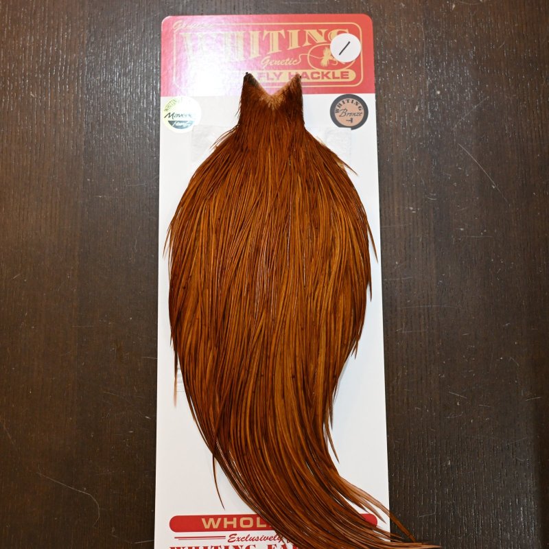 画像1: 【Whiting】ROOSTER CAPE Bronze Grade - DYED BROWN No.1 (1)