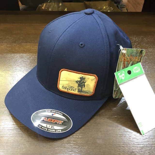 【Fishpond】 Bloodknot Navy Flexfit Hat Fly Fishing Baseball Cap ドリーバーデン