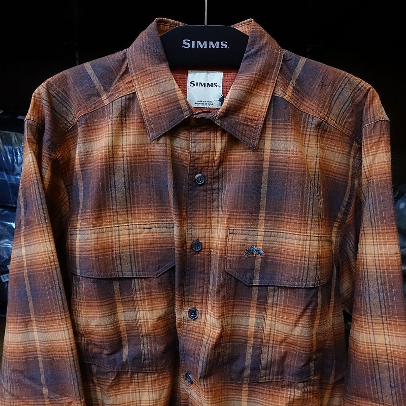 【SIMMS】COLDWEATHER LS SHIRT HICKORY CLAY PLAID ドリーバーデン