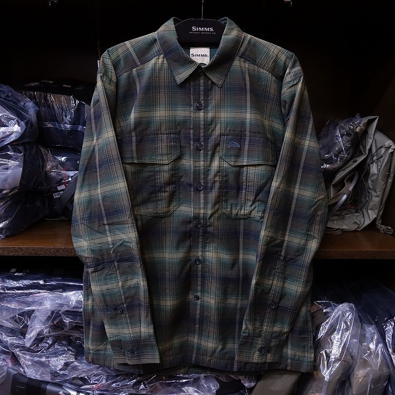 【SIMMS】COLDWEATHER LS SHIRT - FOREST HICKORY PLAID(SALE)