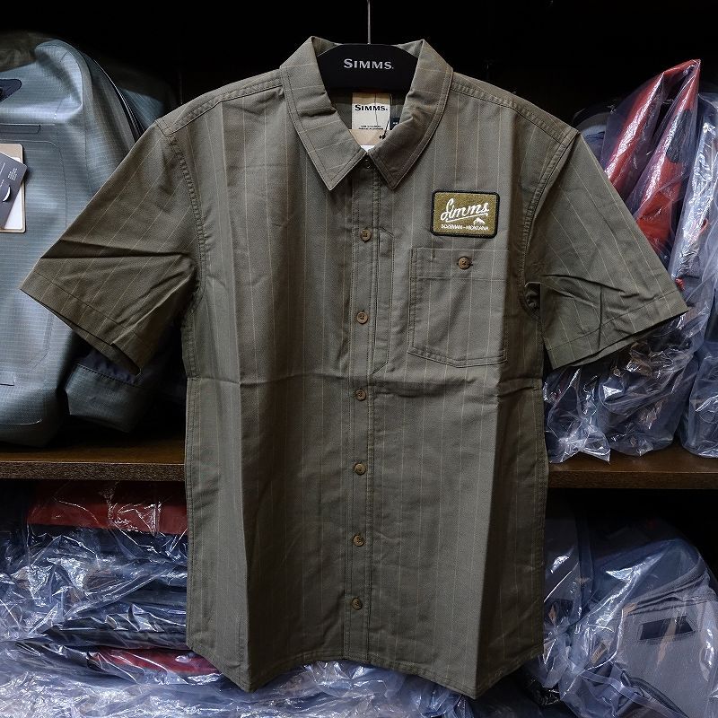 【SIMMS】Simms Shop Shirt - Dark Stone/Camel Stripe(SALE)