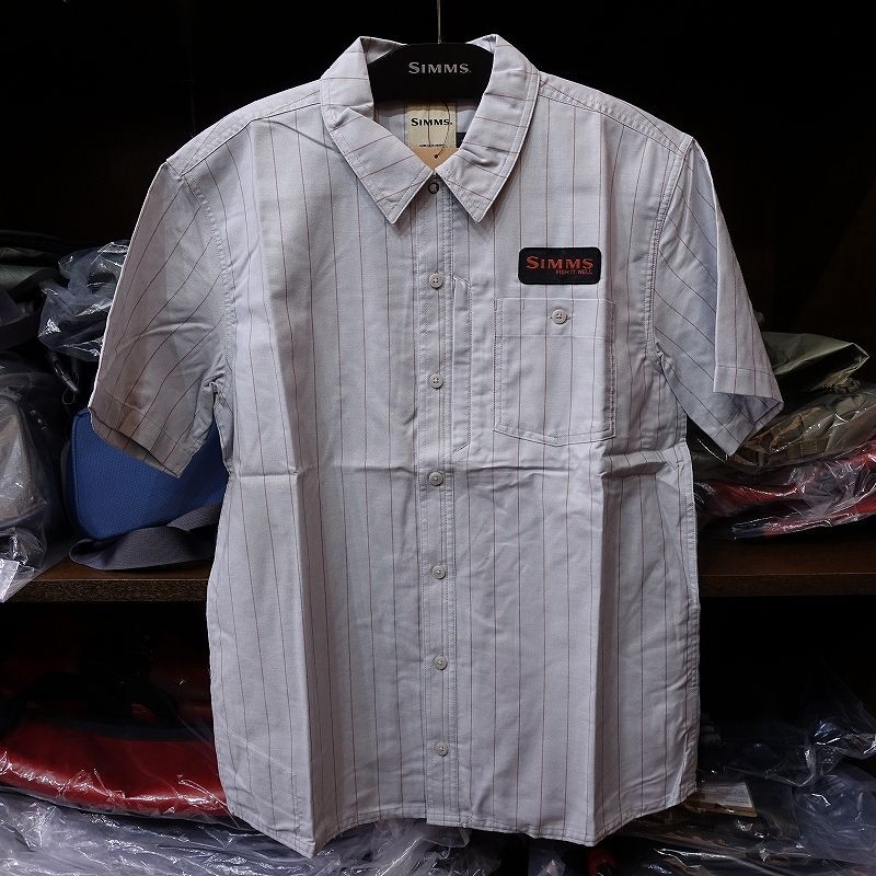【SIMMS】Simms Shop Shirt - Sterling/Clay Stripe(SALE)