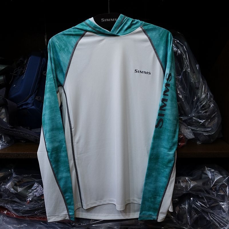 【SIMMS】Challenger Solar Hoody - SeaBreeze Daze/White(SALE)