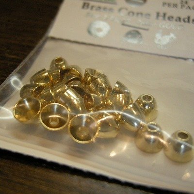 画像1: 【HARELINE】Brass Cone Heads (Large)