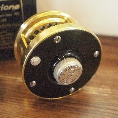 画像1: 【Saracione】ＭＡＲＫ　IV　Ｓａｌｍｏｎ fly reel 4 1/4inch　ゴールド 