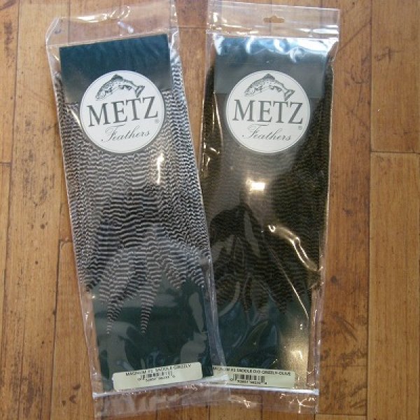 画像1: 【METZ】 Magnum Saddle Grizzly Dyed #2グレード (1)