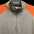 画像2: 【SIMMS】ULTRA-WOOL CORE QUARTER-ZIP - SIMMS ORANGE(SALE) (2)