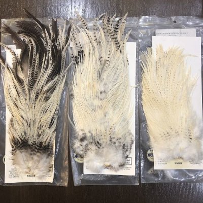 画像1: 【Spencer'sHackles】 Cock Saddle Choise BARRED WHITE #3 (SALE)