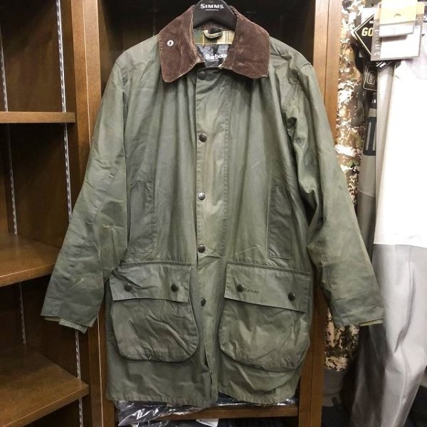 画像1: 【Barbour】 BORDER WAXED COTTON JACKET C38(USED) (1)