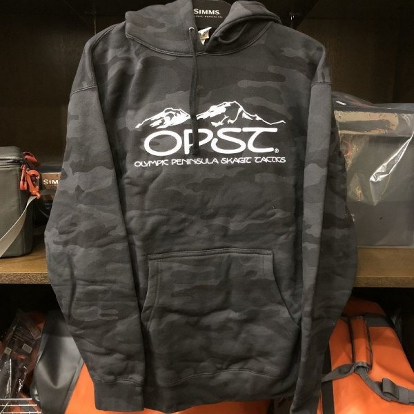 画像1: 【OPST】 Tetsu Atama Steelhead Hoodie (black camo opst logo)  (1)