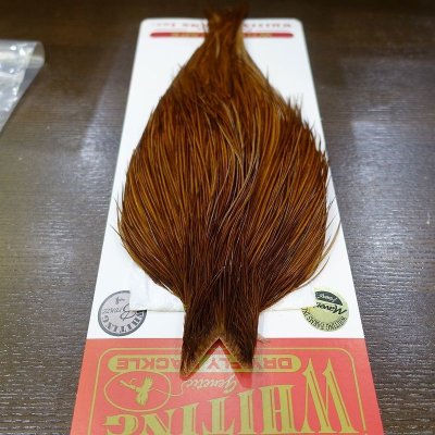 画像1: 【WHITING】 Bronze Grade Cape White Dyed Brown NO2