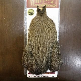 WHITING】Coq de Leon Hen Cape - Brown Speckled