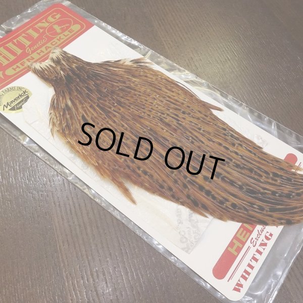 画像2: 【WHITING】Hen Cape - BARRED DARK GINGER No.2 (2)