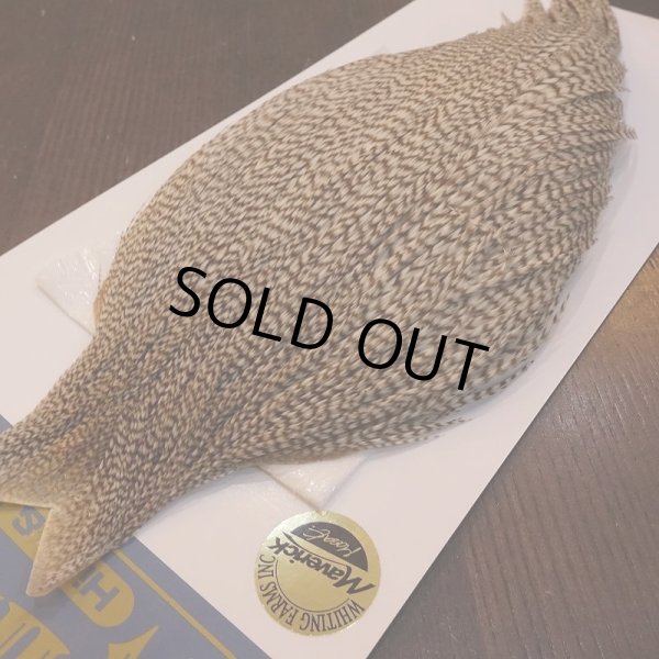 画像2: 【WHITING】High & Dry ROOSTER Cape - DUN GRIZZLY No.1 (2)